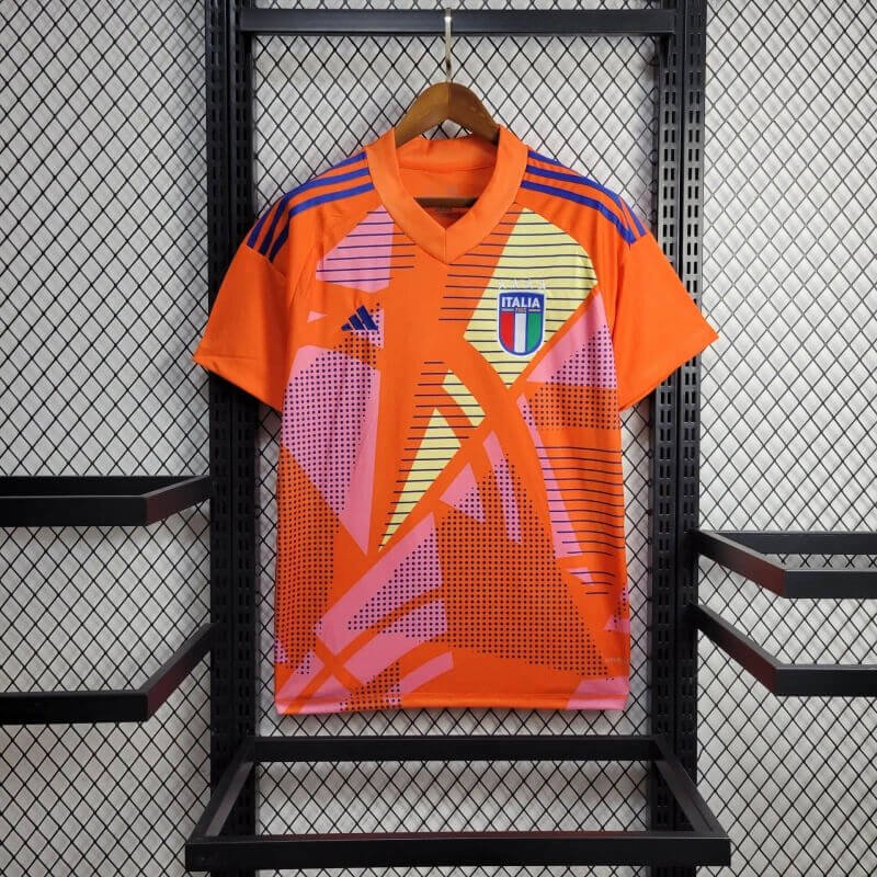 Italy 2024 goalkeeper orange jersey