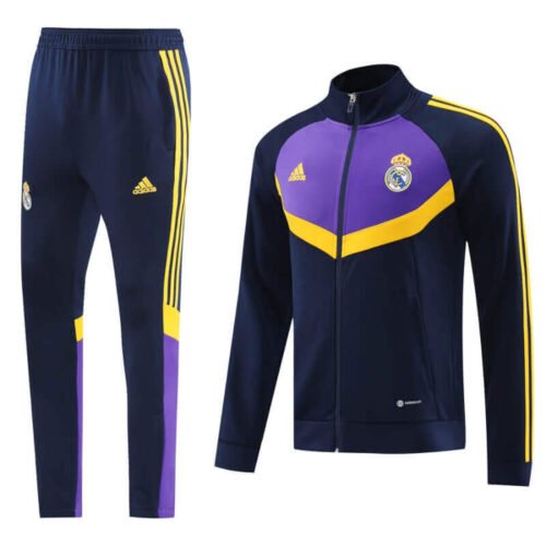 Real Madrid 24-25 Royal Blue-Purple Men Tracksuit Slim Fit