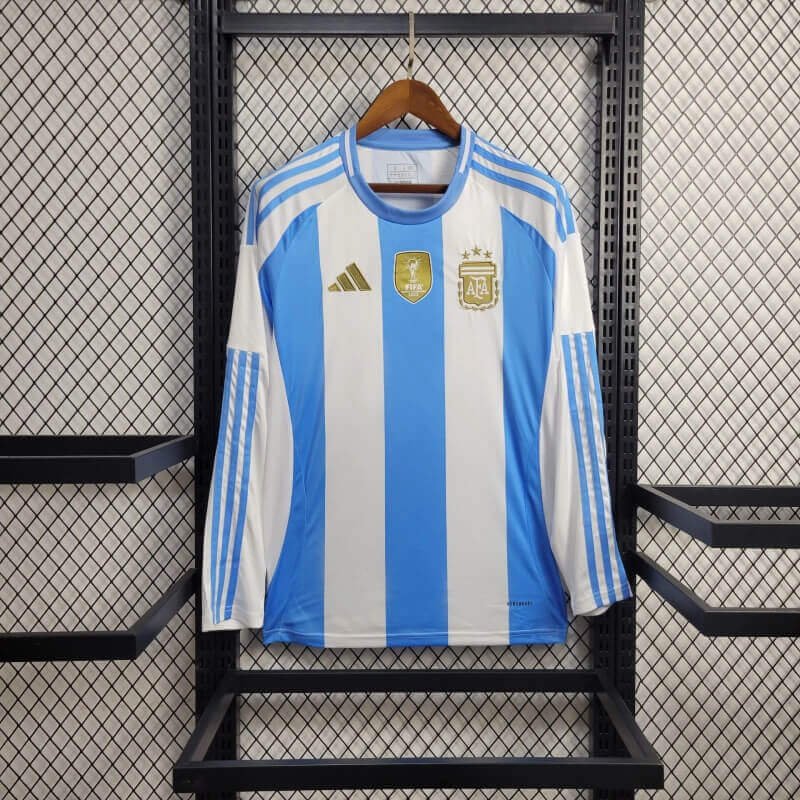 Argentina 2024 home long sleeve jersey