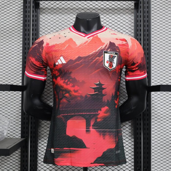 Japan 2024 Red Special Traditional Painting Nature authentic jersey