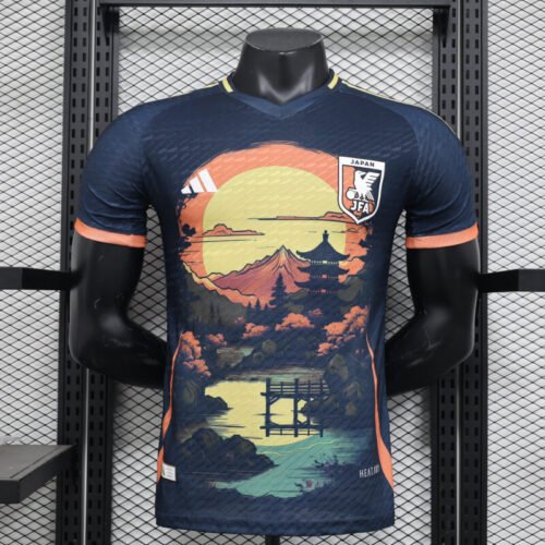 Japan 2024 black Special Traditional Painting Nature authentic jersey