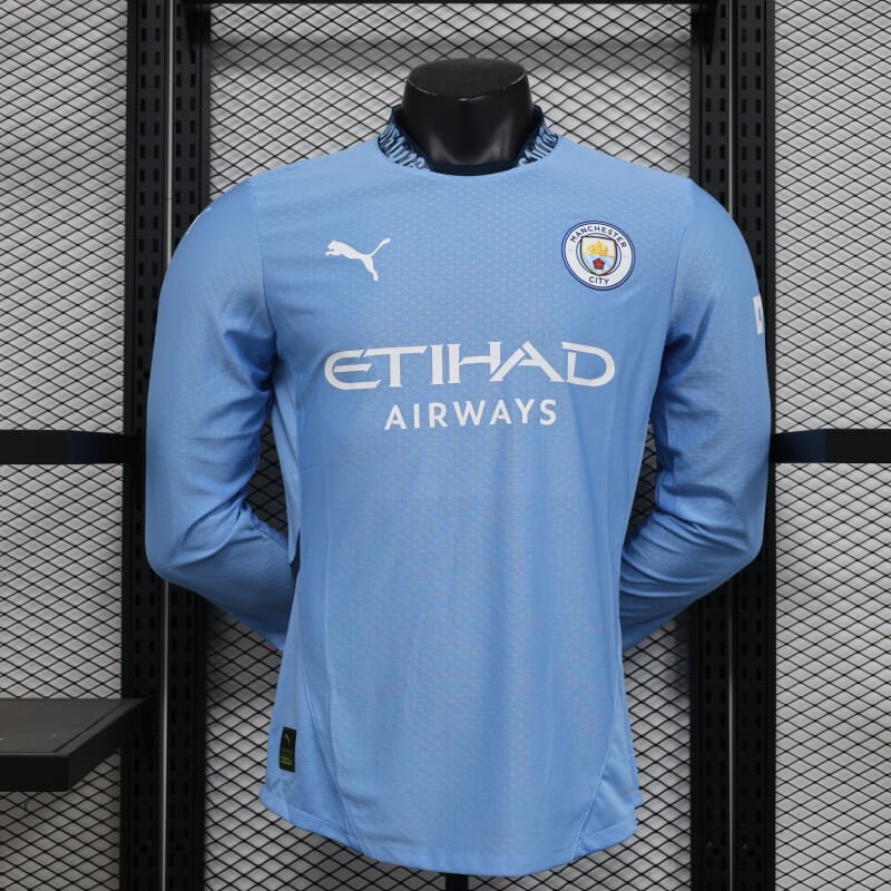 Manchester City 24-25 home long sleeve authentic jersey