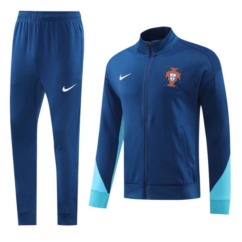 Portugal 24-25 Blue Men Jacket Tracksuit Slim Fit