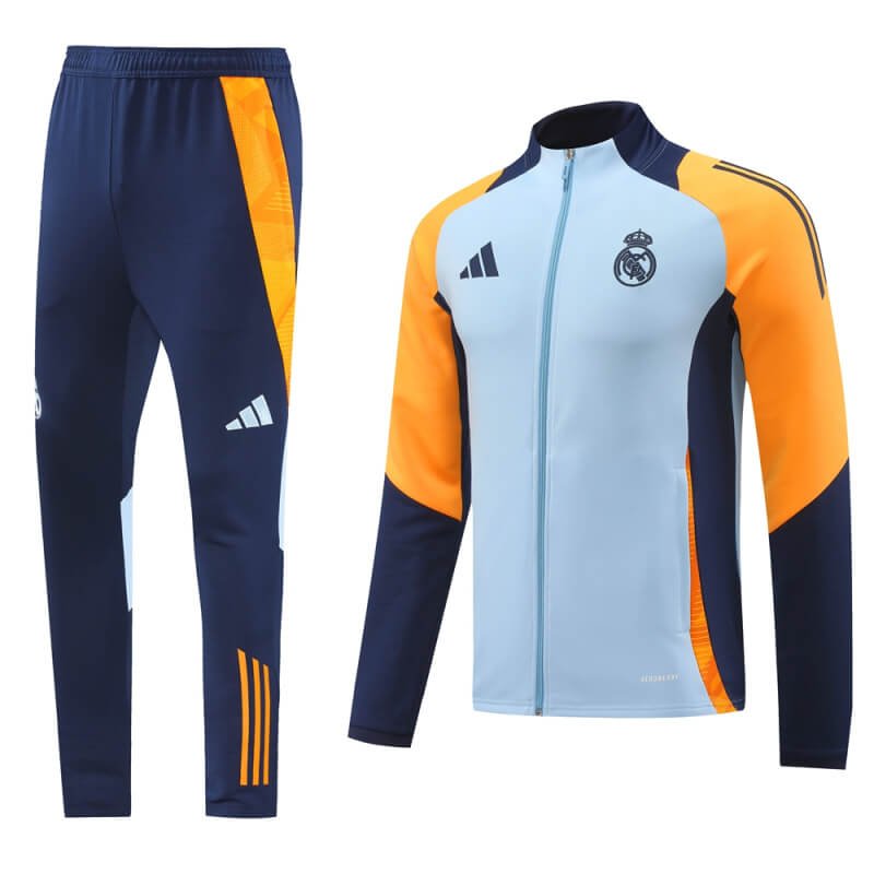 Real Madrid 24-25 Baby Blue Men Jacket Tracksuit Slim Fit