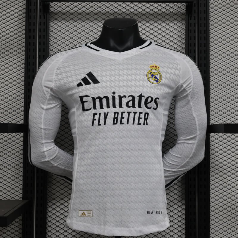 Real Madrid 24-25 home long sleeve authentic jersey