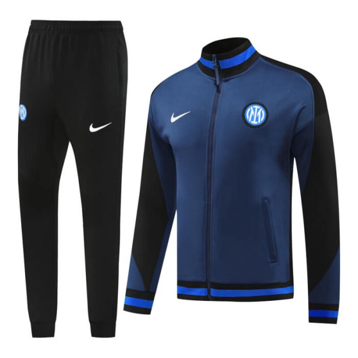 Inter Milan 24-25 Dark Blue Men Jacket Tracksuit Slim Fit