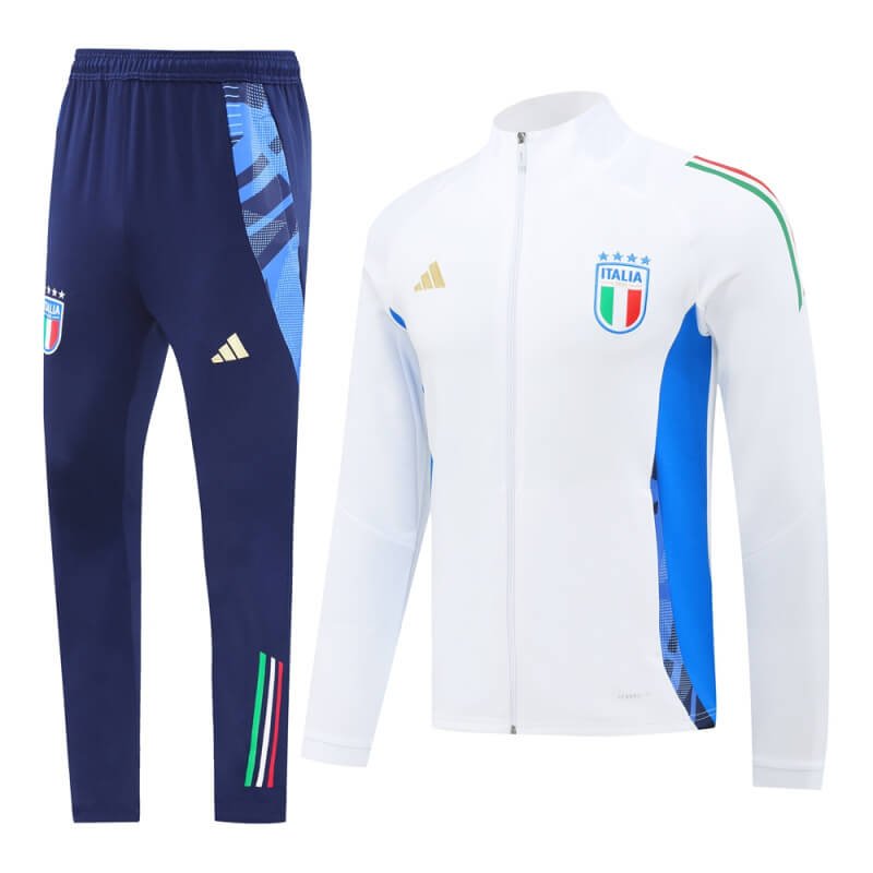 Italy 24-25 White Men Jacket Tracksuit Slim Fit