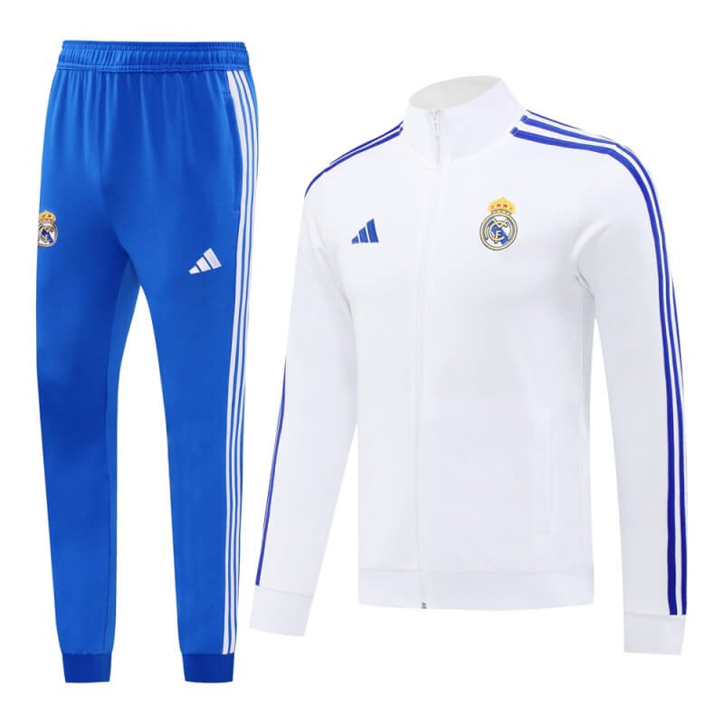 Real Madrid 24-25 White Men Jacket Tracksuit Slim Fit