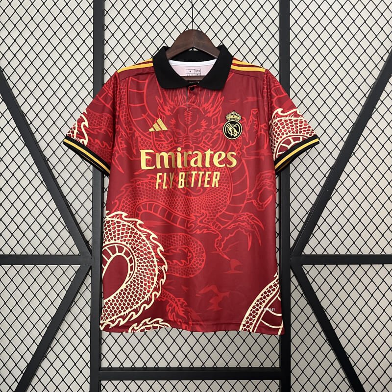 Real Madrid 24-25 red dragon design Special jersey