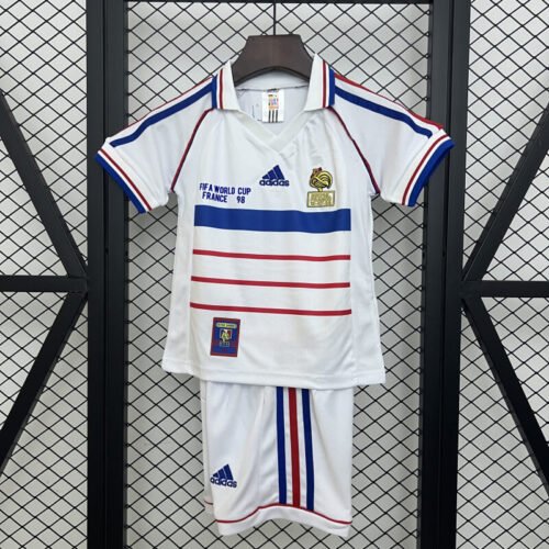 France 1998 away retro kids kit