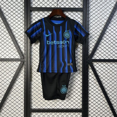 Inter Milan 25-26 home kids kit