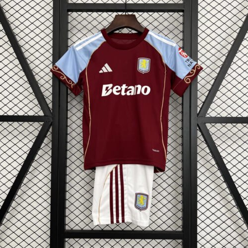 Aston Villa 25-26 Home kids kit