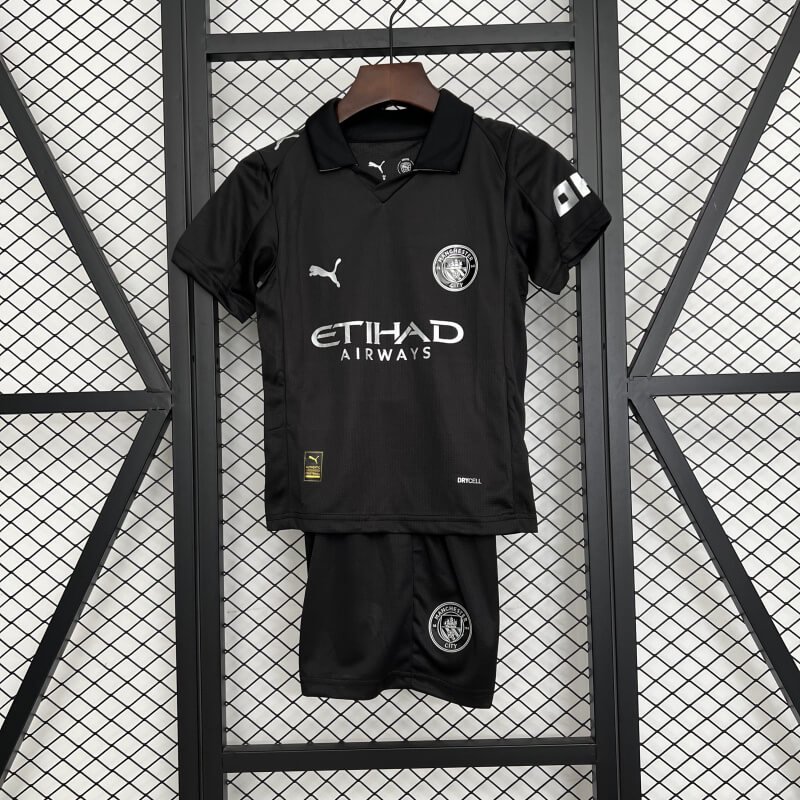 Manchester City 25-26 away kids kit (2) Manchester City 25-26 away kids kit