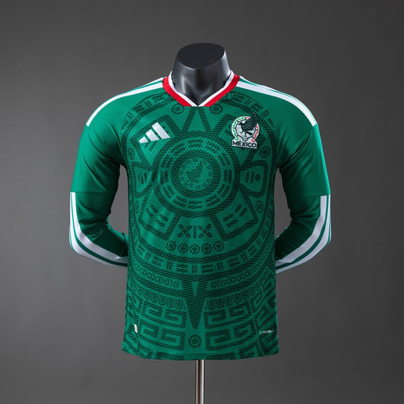 Mexico 2026 Home Long-Sleeve authentic Jersey (2) Mexico 2026 Home Long-Sleeve authentic Jersey