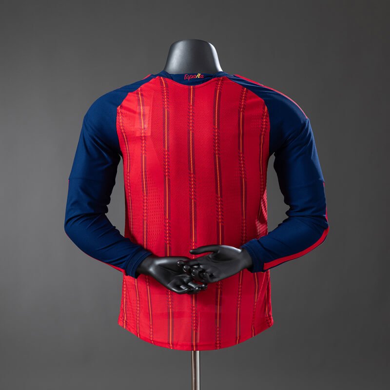 Spain 2026 Home Long-Sleeve authentic jersey (1)