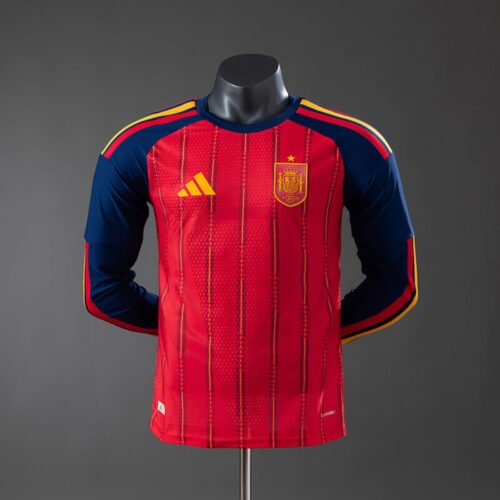 Spain 2026 Home Long-Sleeve authentic jersey