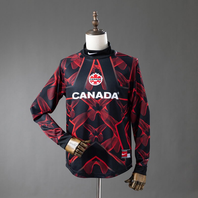 Canada 2026 Goalkeeper Long Sleeve Jersey (2) Canada 2026 Goalkeeper Long Sleeve Jersey