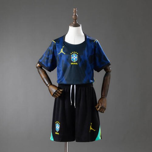 Brazil 2026 away kids kit